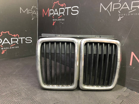 BMW E30 318 323 325 328 Chrome Front Kidney Grilles OEM