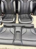 BMW 15-20 F82 M4 Coupe Merino Black Leather Seats & Panels Set