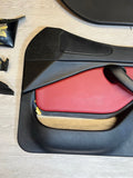 96-02 BMW Z3M Front Door Cards Panels Covers Trims Leather Imola Red