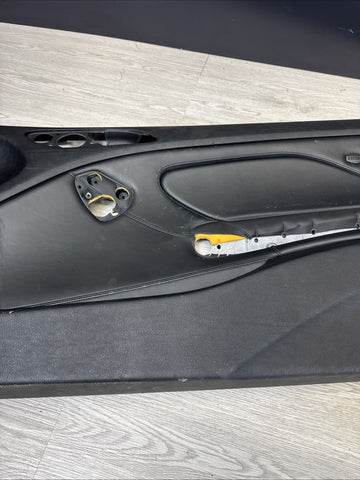 01-06 BMW E46 M3 PASSENGER RIGHT SIDE DOOR PANEL CARD BLACK OEM