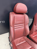 BMW 06-07 E60 M5 Sedan Front Seats Leather Heated Indianapolis Red