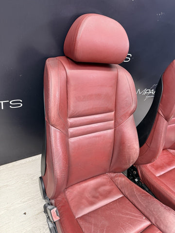 BMW 06-07 E60 M5 Sedan Front Seats Leather Heated Indianapolis Red