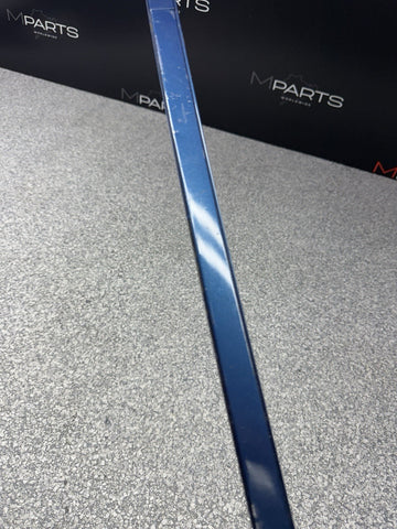 BMW E46 325 330 M3 Roof Rack Molding Rail Gutter Trim Right Passenger Topaz Blue
