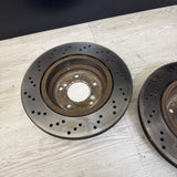 Genuine BMW Z4 M E46 E85 E86 Rear Brake Discs Ventilated Pair 2228802 2228801