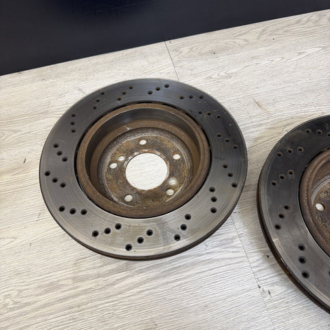 Genuine BMW Z4 M E46 E85 E86 Rear Brake Discs Ventilated Pair 2228802 2228801