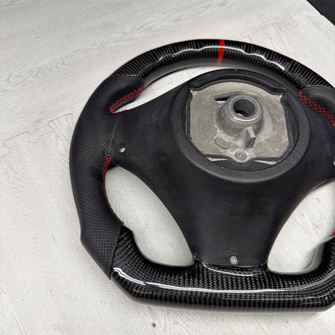 08-13 BMW E90 E92 E93 M3 OHC Carbon fiber Steering Wheel Tri Stitched Manual