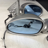01-06 BMW E46 M3 Side View Door Mirrors Pair Titan Silver *Notes*