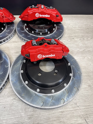 01-06 BMW E46 M3 BREMBO Big Brake Kit Red Calipers Rotors Set NEW Plug Play
