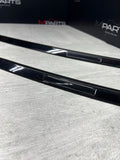 08-13 BMW E92 335 M3 Coupe Roof Rails Mouldings Pair 51138045379 Sapphire Black