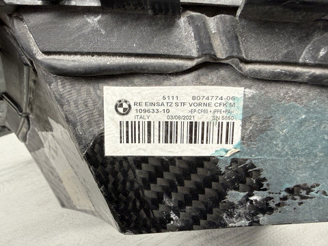 21-26 BMW G80 G82 G83 M3 M4 Carbon Fiber Air Ducts Scoops Vents Set OEM *Cracks