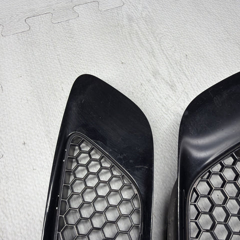 08-13 BMW E90 E92 E93 M3 Hood Scoops Space Jerez Black Pair 8042978 *Cracked*