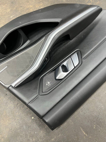 BMW 21-24 G80 M3 Sedan OEM Rear Left Driver Door Card Panel Black