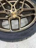 Rohana RFX11 5x120 19x9.5 19x11 Brushed Bronze Rims Wheels Set