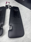 07-13 OEM BMW E88 E93 128 328 335 M3 Convertible Sun Visor Black Pair SET