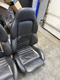 95-99 BMW E36 M3 Coupe Front Vaders Vader Seats Black Ripped