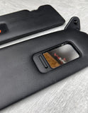 01-06 BMW E46 M3 Convertible Left Right Sunvisors Sun Visors Black Pair