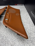 01-06 BMW E46 M3 Convertible Door Upper Arm Rest Armrest Pads Cinnamon