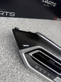 20-26 BMW F96 X6M Carbon Fiber Dash Panel Center Air Vent Bezel Trim