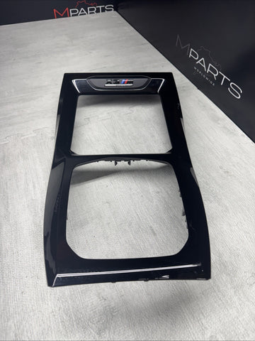 BMW F97 X3M 21-26 Competition Front Center Console Black Trim Panel OEM