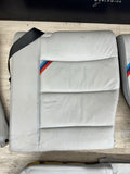 94-99 BMW E36 M3 Coupe Rear Vader Seats Vaders Dove Grey Backrest Bench Bolsters