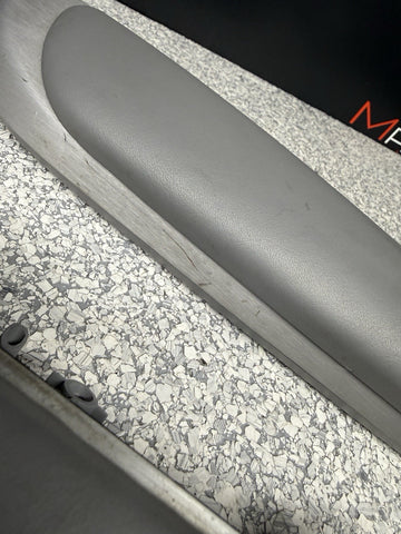 01-06 BMW E46 M3 Coupe Interior Armrests Trim Set Brushed Aluminum *4 Tabs