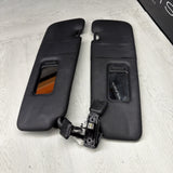 BMW F83 M4 15-20 Vinyl Black Sun Visor Pair OEM