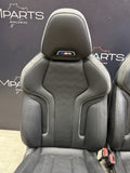 BMW 21-26 G82 M4 Coupe Front Seats Leather Heated Black