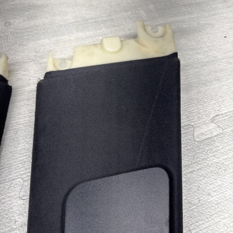 00-03 BMW E39 M5 B-Pillar Column Interior Upper Cover Pair  Black OEM