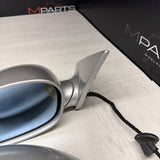 01-06 BMW E46 M3 Side View Door Mirrors Pair Titanium Silver *Notes*