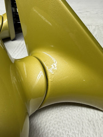 01-06 BMW E46 M3 Side View Door Mirrors Pair Phoenix Yellow