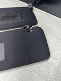 01-06 BMW E46 M3 Coupe Left Right Sun Visors Shade Mirror Black OEM Pair