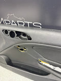 01-06 BMW E46 M3 FRONT PASSENGER RIGHT SIDE DOOR PANEL CARD BLACK OEM