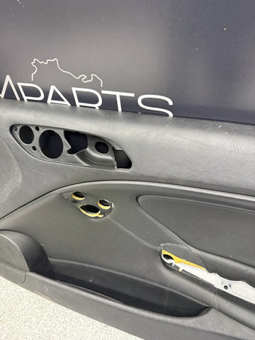 01-06 BMW E46 M3 FRONT PASSENGER RIGHT SIDE DOOR PANEL CARD BLACK OEM