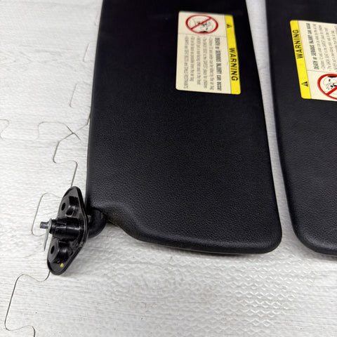 BMW 94-99 E36 M3 Black Sun Visors Sunvisors Pair OEM