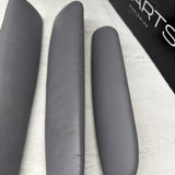 01-06 BMW OEM E46 M3 Coupe Trim Armrest Pads Set Gray Grey 8238622 *Notes*