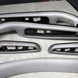 01-06 BMW E46 M3 Convertible Interior Armrests Trim Set Brushed Aluminum *Notes*