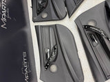 15-18 BMW F80 M3 Sedan Front Rear Door Card Panels Leather Black Set OEM *notes*