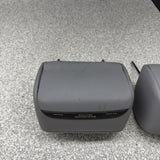 2001-2006 BMW E46 M3 Convertible Grey Rear Headrests Head Rests Pair OEM *Tabs*