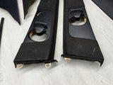 01-06 BMW E46 M3 Coupe Front A B C Pillars Black Original OEM Set *Notes