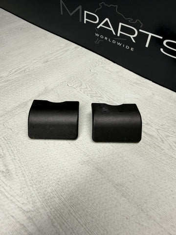 BMW E46 Rear Seat Belt Anchor Caps Covers Black OEM 99-06 323 325 328 330 M3