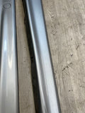 94-99 BMW E36 M3 SEDAN SIDE SKIRTS ROCKER PANELS MOLDINGS ARCTIC SILVER