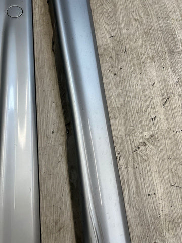 94-99 BMW E36 M3 SEDAN SIDE SKIRTS ROCKER PANELS MOLDINGS ARCTIC SILVER
