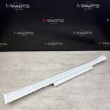 15-20 OEM BMW F82 F83 M4 Left Driver Side Skirt Rocker Panel Alpine White