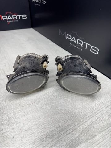01-06 BMW E46 M3 00-03 E39 M5 Left Right Fog Lights Lens Foglight Non Fluted OEM