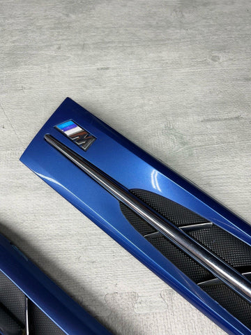 1998-2002 BMW Z3M FRONT FENDER HOOD VENTS GRILLES OEM 51132492960 ESTORIL BLUE