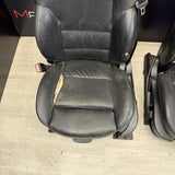 01-06 BMW E46 M3 Convertible Interior Front Non Heated Seats Black *Notes*