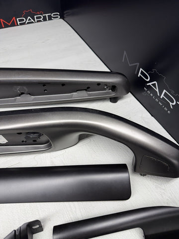 01-06 BMW E46 M3 Coupe Interior Armrests Trim Set Titan Shadow *Notes*