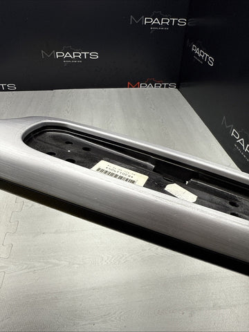 01-06 BMW E46 M3 Brushed Aluminum/Black Door Trim Armrest Right Front Passenger