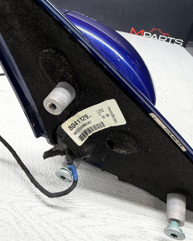 06-10 BMW E63 E64 M6 Left Side View Mirror Auto Dimming Interlagosblau OEM