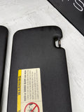 BMW 94-99 E36 M3 Black Sun Visors Sunvisors Pair OEM